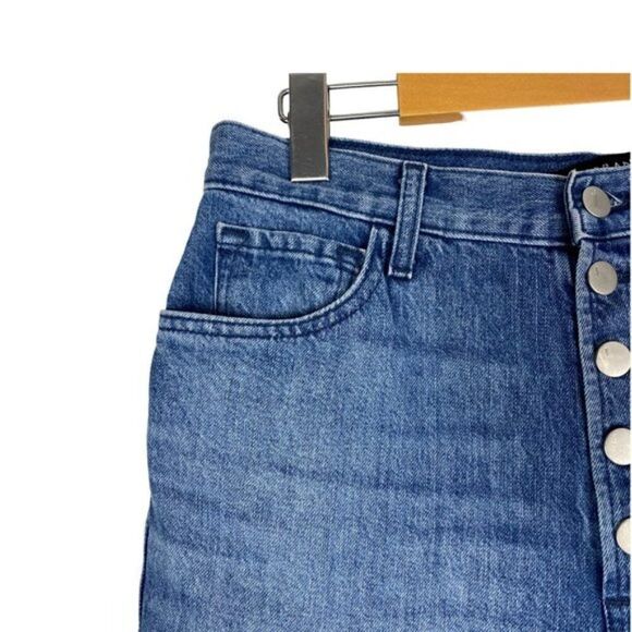 J BRAND Heather Hi Rise Slim Straight Cropped Denim Jeans Electric Dream US 30 - Picture 7 of 15